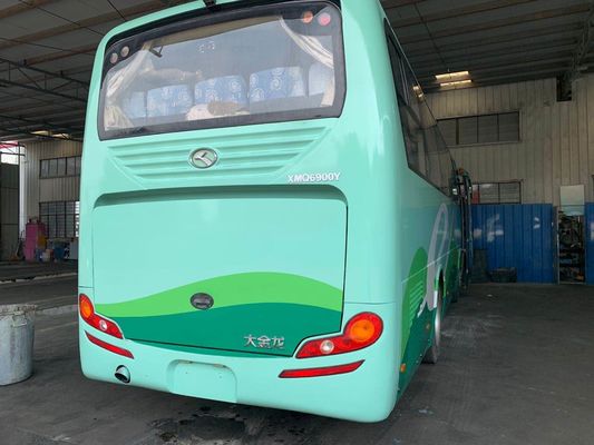O ônibus de excursão usado Kinglong XMQ6900 39 assenta único o ônibus usado de direção esquerdo do passageiro do chassi da porta baixo quilômetro de aço