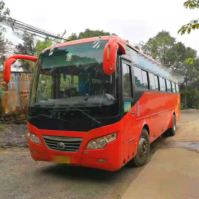 44 treinador usado ônibus usado assentos Bus de Yutong ZK6102D motores diesel da direção LHD do motor da parte dianteira de 2014 anos