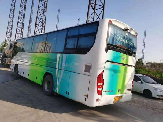 Ônibus usado ZK6110 de Yutong deixado o ônibus de excursão usado de direção do motor de Yuchai de 48 portas de dobro dos assentos baixo quilômetro traseiro