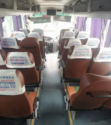 O ônibus de excursão usado Yutong ZK6858 34 assenta a suspensão de aço Yuchai 162kw do ar do chassi