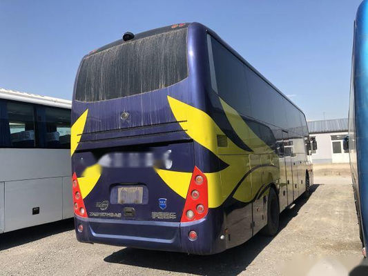 Esquerda traseira de vidro dobro usada do motor de 50 assentos do ônibus ZK6127 de Yutong que dirige portas dobro