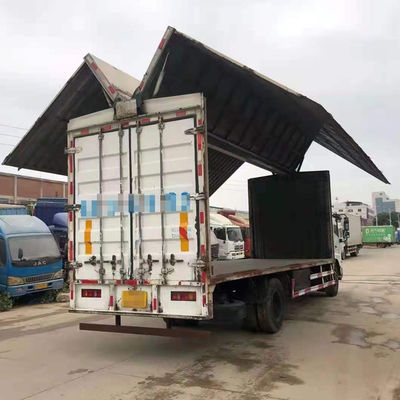 DONGFENG usado Van Cargo Truck 6 rodas 4X2 que voam o caminhão de Wing Van 180hp