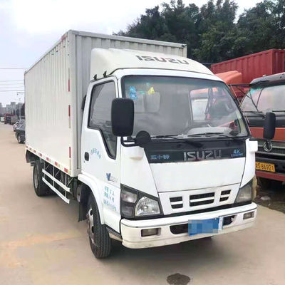 Segunda mão 4.2m Van Used Light Duty 4x2 Isuzu 10 Ton Diesel Cargo Truck
