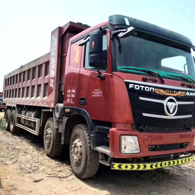 O caminhão basculante de 375HP China 6X4 8X4 FOTON AUMAN usou o preço de 50 toneladas de LHD RHD