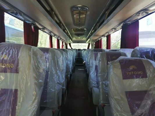 O motor traseiro usado dos assentos da condução à direita 55 do tipo ZK6127 de Yutong do ônibus de excursão usou o treinador Bus Double Doors