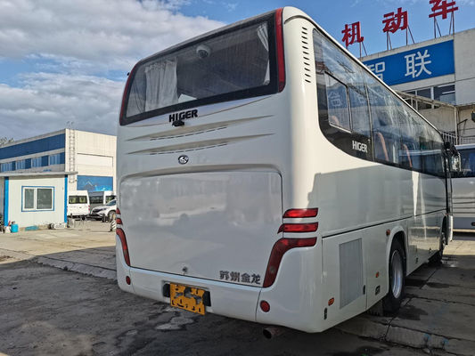 O ônibus mais alto usado KLQ6856 37 assenta boas condições traseiras da movimentação da mão esquerda do motor de Yuchai do chassi de aço com C.A.
