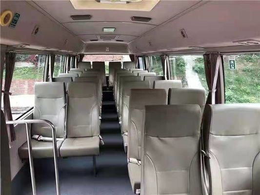 31 assentos ônibus usado 2016 anos da pousa-copos de Feiyan usaram a direção elétrica da mão esquerda do motor de Mini Bus Coaster Bus With