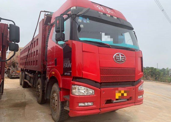Caminhão de descarregador CA5310ZLJP66K24L6T4AE5 dos cavalos-força 8X4 8.2m do caminhão pesado 420 de mão FAW J6P de China segunda