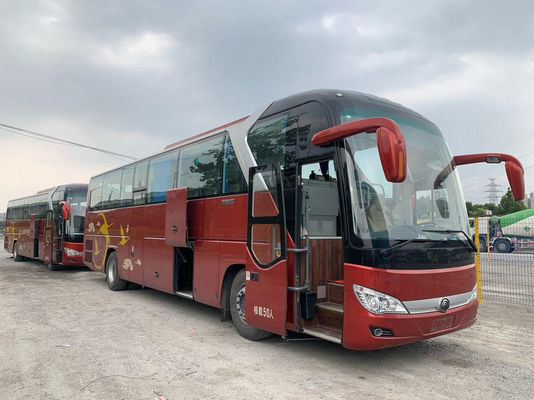 Motor 2019 usado de Yuchai da parte traseira do chassi 243kw da bolsa a ar da disposição dos assentos 2+2 do ônibus ZK6122 50 de Yutong