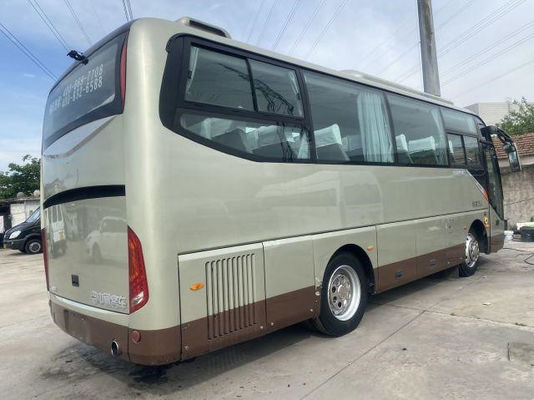 Ônibus grande usado 2+2layout da capacidade dos assentos novos do motor da parte traseira de Yuchai do chassi da bolsa a ar do tipo 35seats de Zhongtong do ônibus de excursão