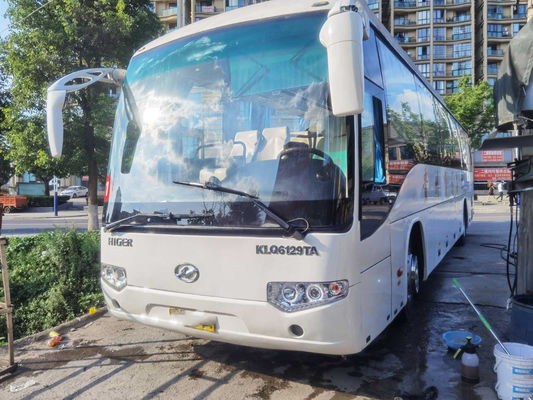 Euro traseiro usado III do motor 215kw de Weichai assentos traseiros mais altos do ônibus 53 dos passageiros do modelo KLQ6129 do motor do ônibus dos bons