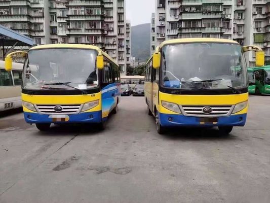 Euro usado IV 26seats do ônibus do passageiro de Yutong Mini Bus ZK6720d Front Engine 95kw Yuchai bom