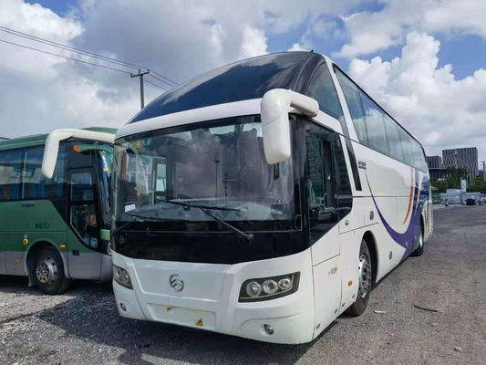 Dragon Bus dourado usado XML6125 usou portas dobro do Euro IV traseiro do motor 127kw do ônibus de excursão 55seats Yuchai