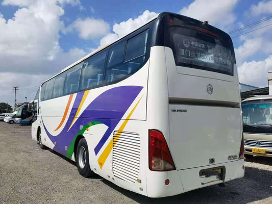 Dragon Bus dourado usado XML6125 usou portas dobro do Euro IV traseiro do motor 127kw do ônibus de excursão 55seats Yuchai