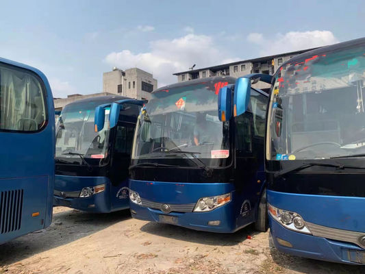 O ônibus usado ZK6107 de Yutong usou as portas dobro dos assentos do ônibus 41 do passageiro usadas quilômetro de Bus Steel Chiassis do treinador baixo