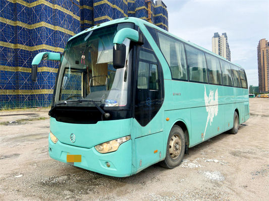 Ônibus de turismo dourado de segunda mão XML6113 ônibus 49 assentos ônibus urbano motor traseiro