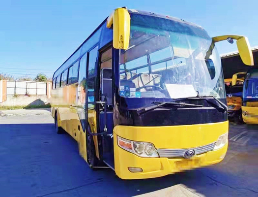 O ônibus usado Zk6110 60 de Yutong assenta o treinador da excursão da disposição LHD do motor 2+3 da parte traseira de Yuchai