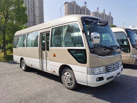 Ônibus usado pousa-copos de Toyota com equipamento completo 20 Mini Bus In usado assentos ônibus de Munual da gasolina da janela de deslizamento de 2012 anos