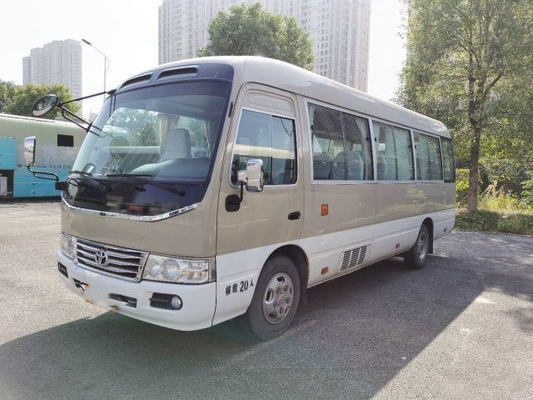 Ônibus usado pousa-copos de Toyota com equipamento completo 20 Mini Bus In usado assentos ônibus de Munual da gasolina da janela de deslizamento de 2012 anos