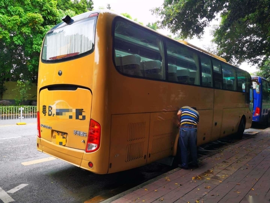 Treinador Bus 60 portas usadas ônibus de Yutong ZK6110 dois do passageiro da condução à direita de Seat