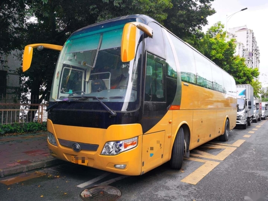 Treinador Bus 60 portas usadas ônibus de Yutong ZK6110 dois do passageiro da condução à direita de Seat