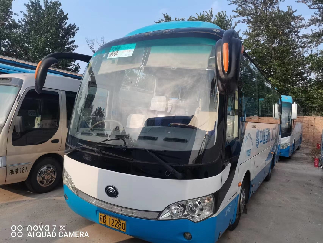 Ônibus usado 35 assentos ZK6858 mini RHD de Yutong que dirige os motores diesel para o transporte