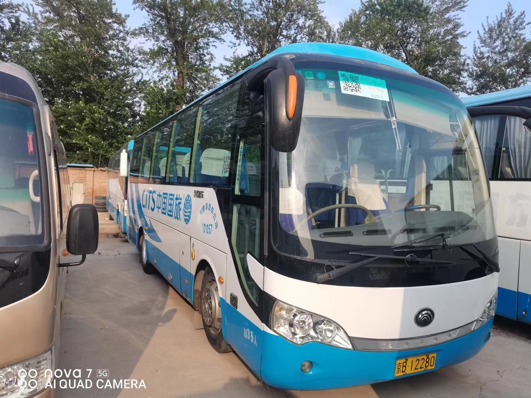 Ônibus usado 35 assentos ZK6858 mini RHD de Yutong que dirige os motores diesel para o transporte
