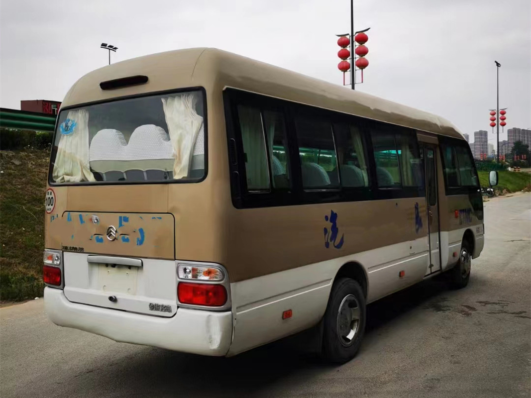 motor diesel de Yuchai 90kw 2015-2017 dourado do treinador de 22seats Dragon Used Coaster Bus Mini