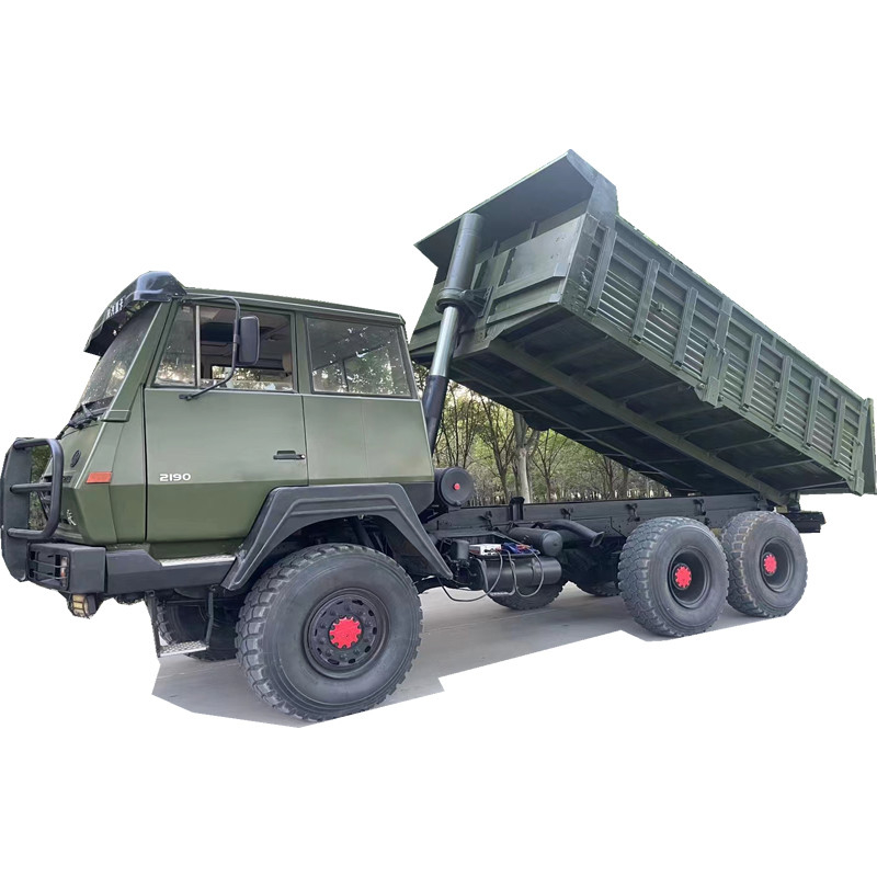 Caminhão basculante completo poderoso usado dos fechamentos de diferencial 6X6 de Tipper With 3 da movimentação do combustível 310hp diesel