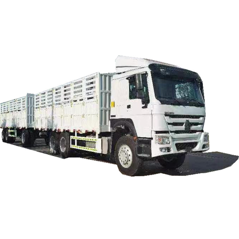 2 cerca poderosa Trailers Truck do dobro do caminhão 420hp da carga do Euro Ii Howo do caminhão da carga das camionetes