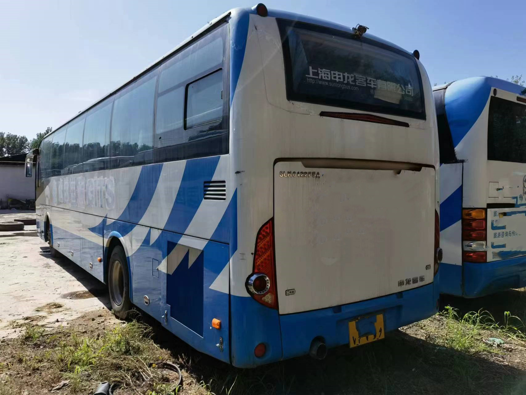 O motor traseiro Sunlong usou o chassi alto da suspensão 55seats do airbag de Bus LHD SLK6122 do treinador