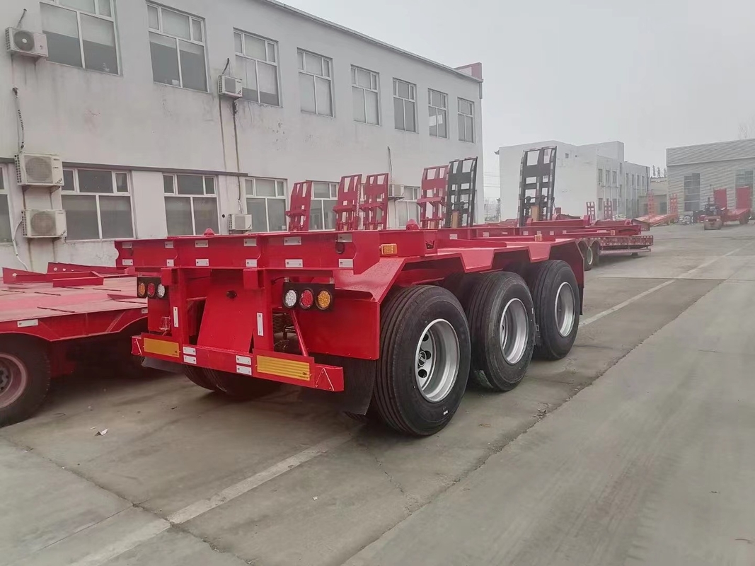 Três brandnew de Axle Semi Trailer Platform Trailer feitos em China