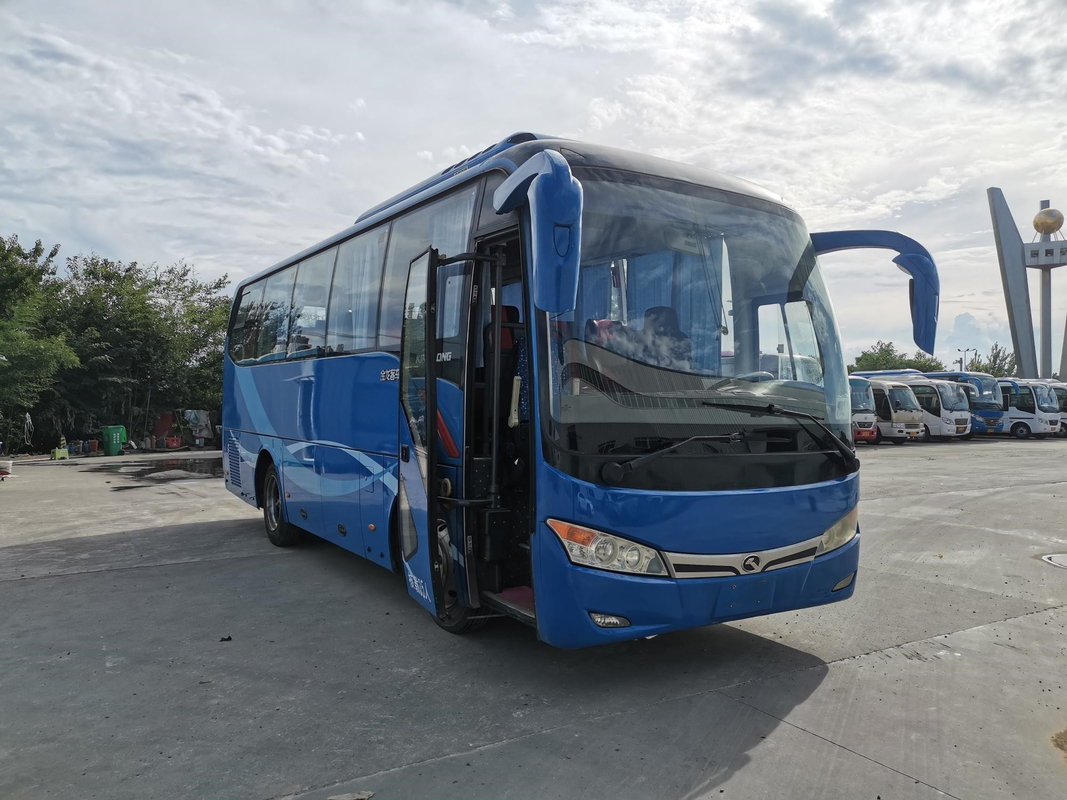 XMQ6802 usou o ônibus Kinglong deixou ao treinador de direção 35seats a suspensão elétrica do airbag de YC4G 147kw