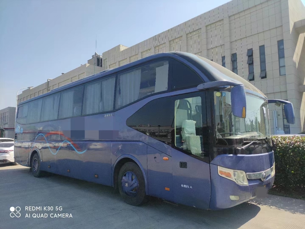 Ônibus usado assentos de ZK6127 55 Yutong motor de um Weichai de 2014 anos com suspensão da mola de lâmina