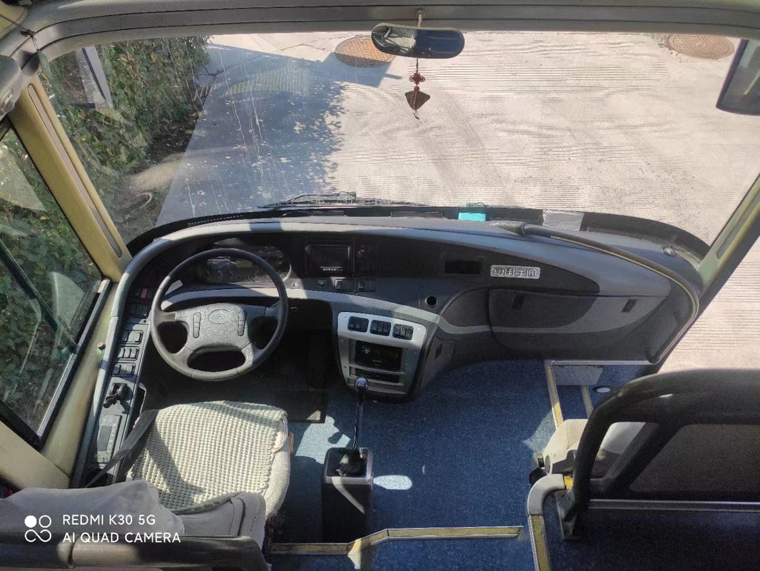 Ônibus usado assentos de ZK6127 55 Yutong motor de um Weichai de 2014 anos com suspensão da mola de lâmina