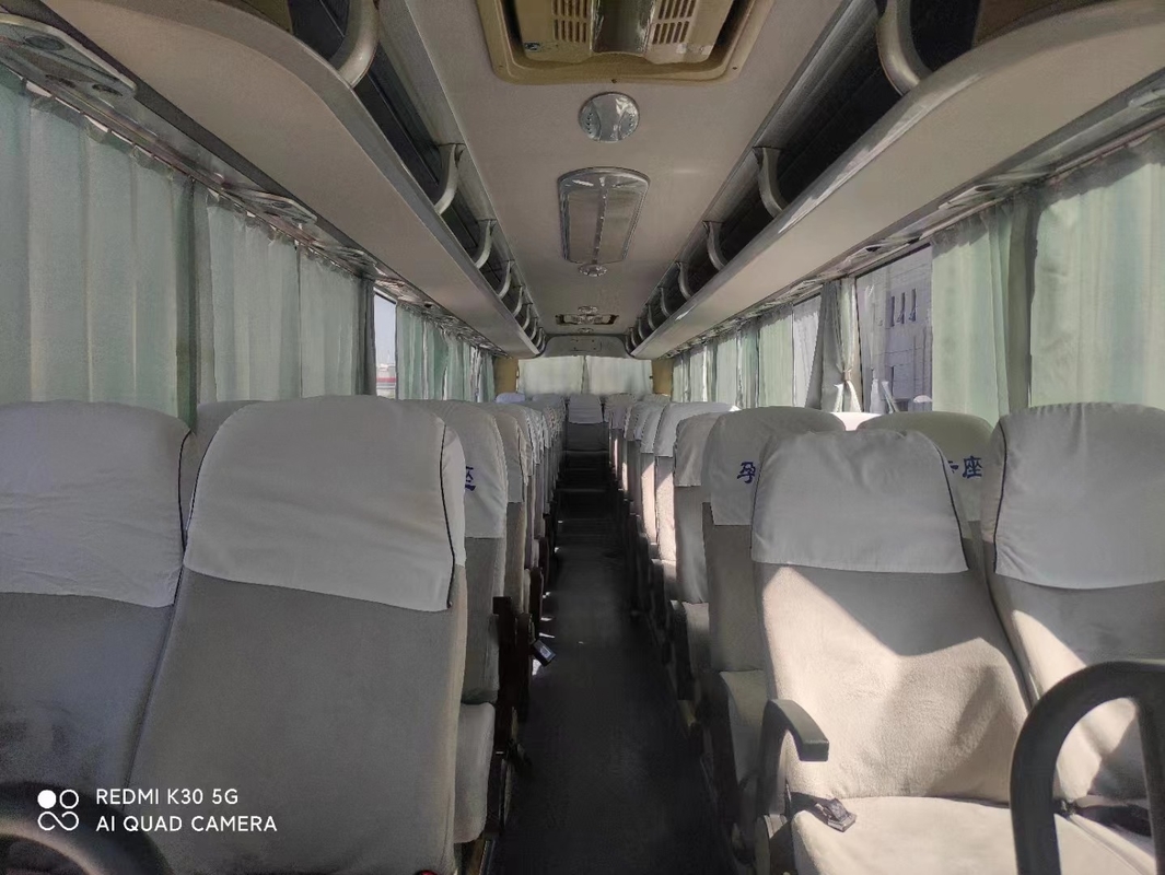 Ônibus usado assentos de ZK6127 55 Yutong motor de um Weichai de 2014 anos com suspensão da mola de lâmina
