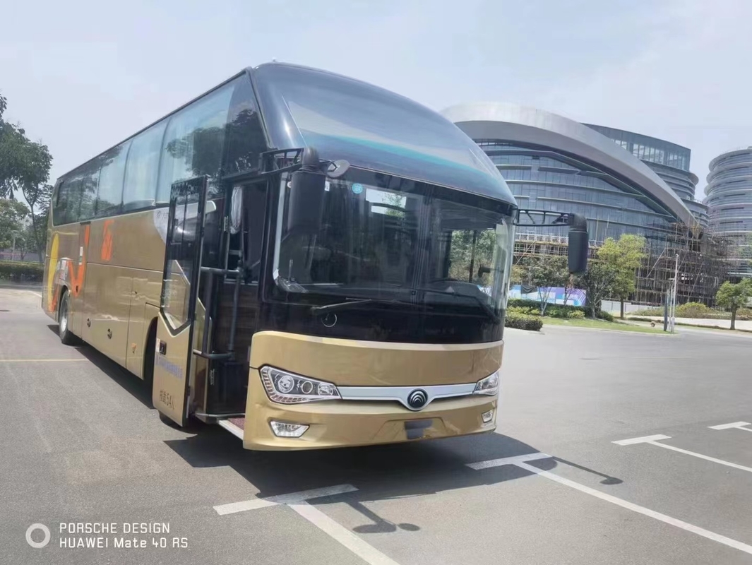 O treinador Long Used Coach do ônibus de ZK6128 Yutong transporta o motor de 54 assentos RHD/parte traseira de LHD