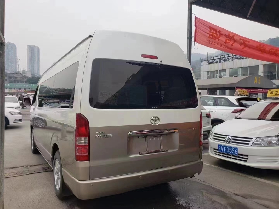 Mini ônibus usado 2018 ano 13 lugares com motor dianteiro Toyota Hiace ônibus com teto alto