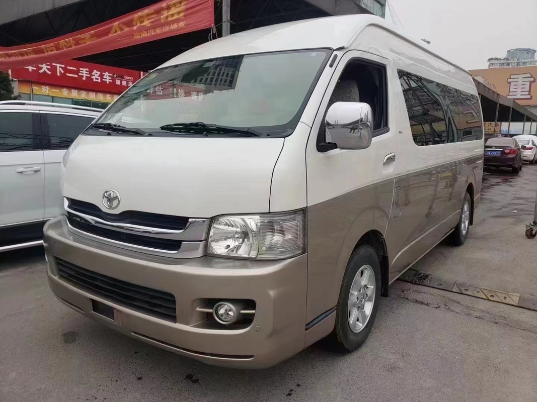Mini ônibus usado 2018 ano 13 lugares com motor dianteiro Toyota Hiace ônibus com teto alto