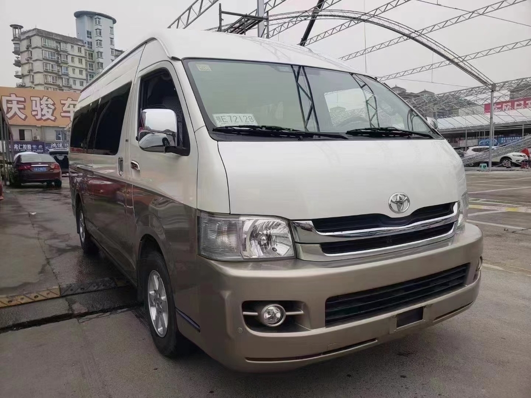 Mini ônibus usado 2018 ano 13 lugares com motor dianteiro Toyota Hiace ônibus com teto alto