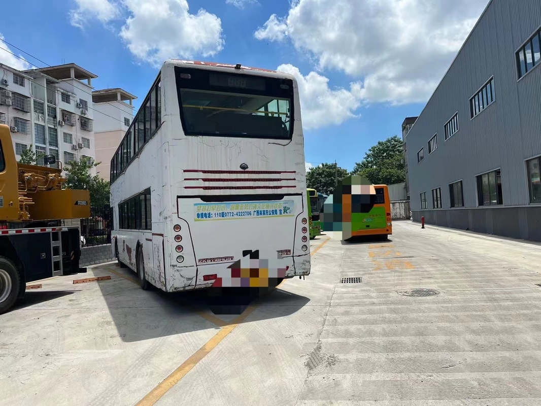 Zk6116HG Ônibus de viagem usado Yutong 86/78 pessoas Ônibus urbano de segunda mão de dois andares