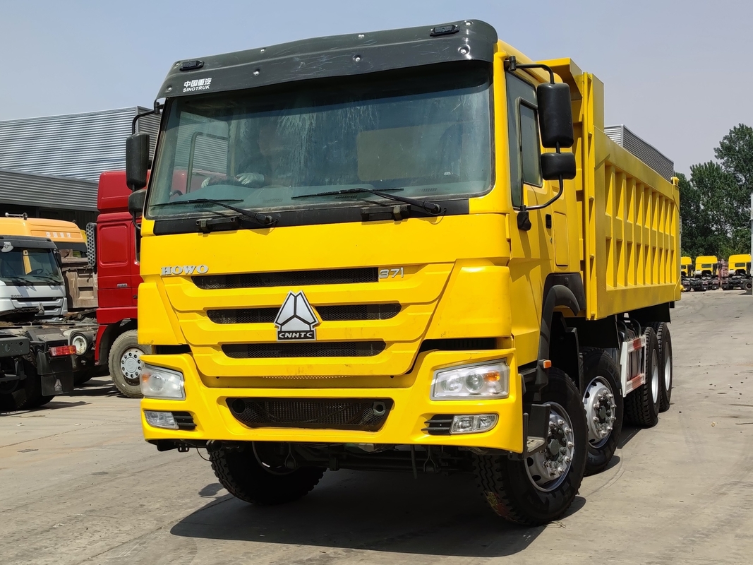 Sino caminhão usado 371-375-420hp do tipo novo diesel da condução à direita HOWO de Tipper Truck 8*4 dos caminhões