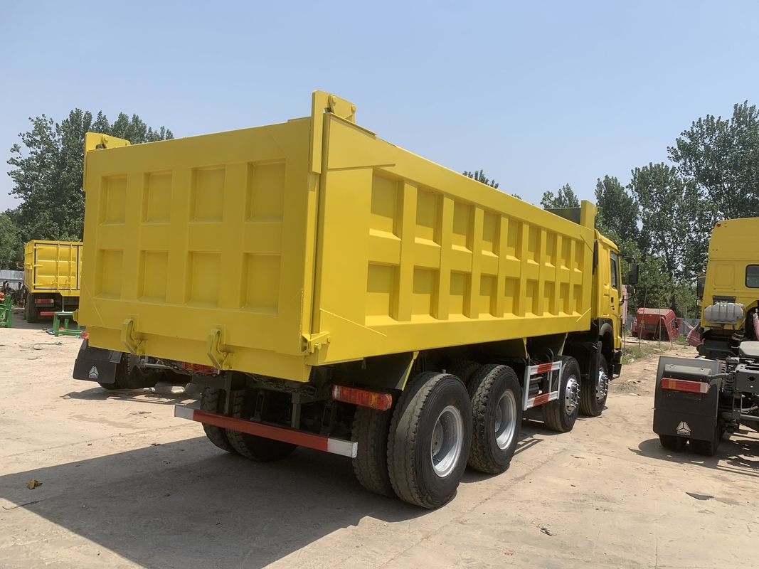 Sino caminhão usado 371-375-420hp do tipo novo diesel da condução à direita HOWO de Tipper Truck 8*4 dos caminhões