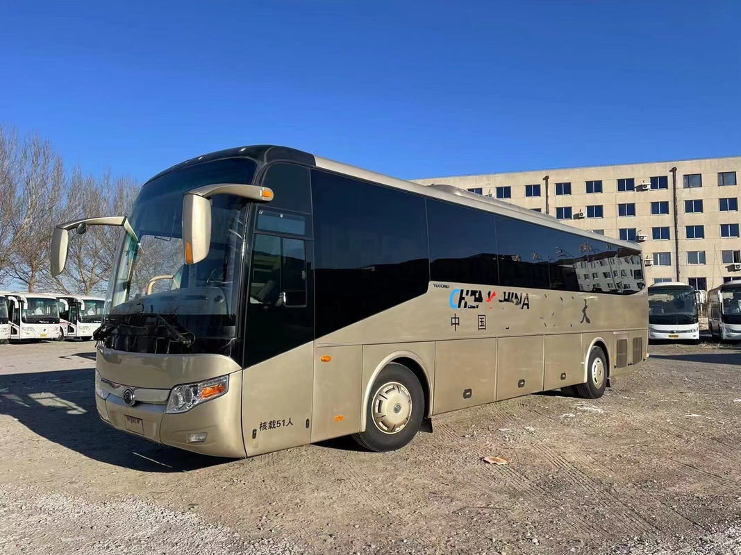Motor luxuoso usado da parte traseira de Weichai do tipo de Yutong da movimentação da mão de Two Doors Left do treinador dos ônibus 51seats
