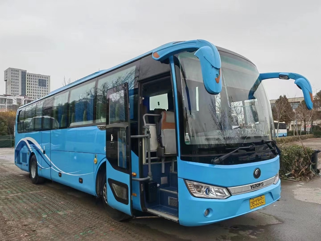 Portas usadas do motor dois de Bus Double Glass Yutong Zk6115 60seats Yuchai do treinador com condição do ar
