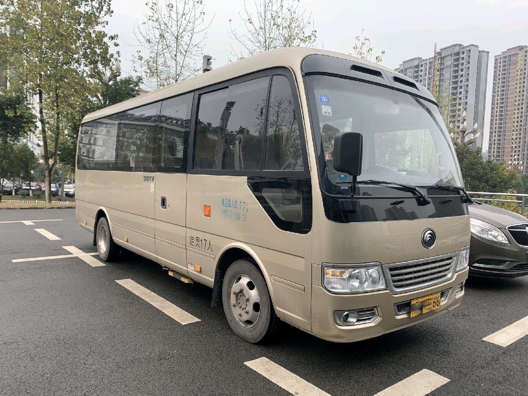 Mão 17 Seater da gasolina 2018 da transmissão automática de Yutong T7 17seats do ônibus do motor diesel segundo