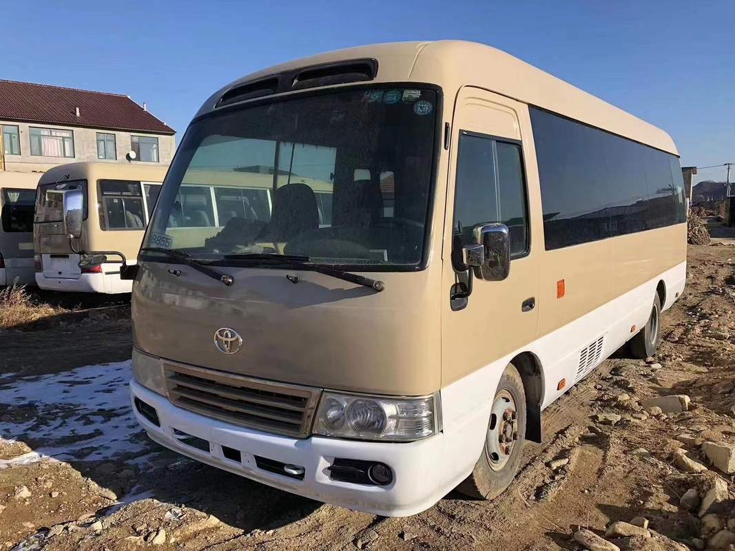 Ônibus escolar da mão do motor de gasolina de Seater Toyota Mini Bus 2TR do ônibus 23 da pousa-copos de Toyota ò