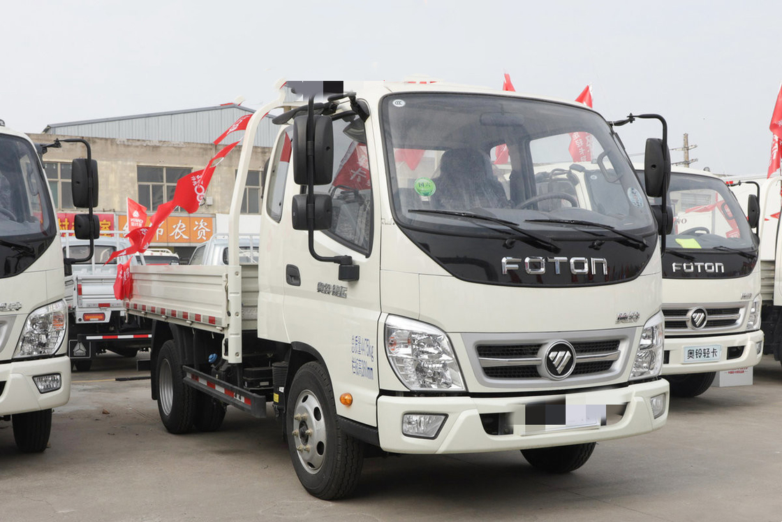 Caminhões novos leves usados do caminhão basculante 4x2 Tipper Tipping Left Hand Drive Foton da descarga 132hp do caminhão
