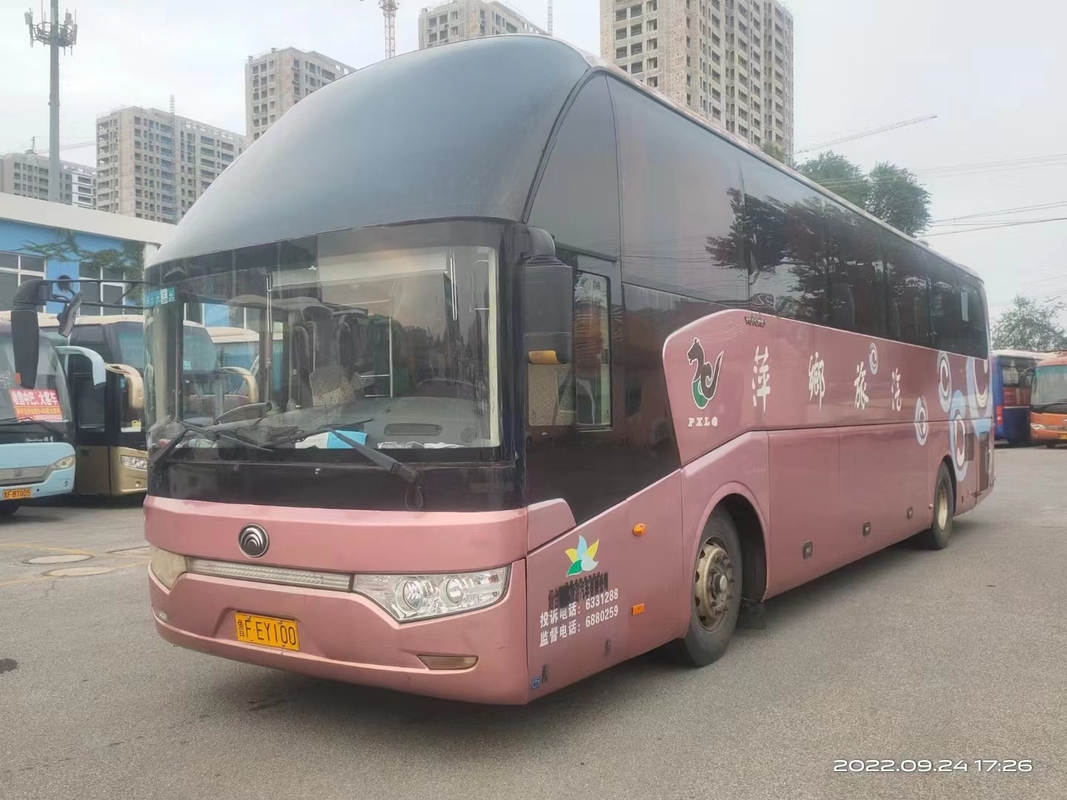 Ônibus usado da mão de Yutong ZK6122 segundo dos treinadores de motor diesel da cidade de 2016 assentos do ano 55