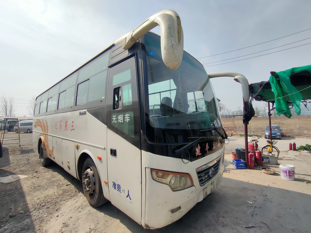 Suspensão usada da mola de lâmina de Yutong da condução à direita de Bus MINI Van 43seater do treinador com condição do ar